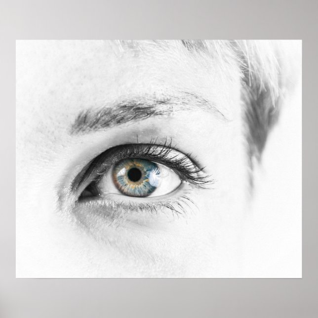 Póster Cierre de ojos humanos (Frente)