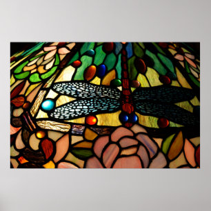 Póster Cierre de Tiffany encima de la sombra de lámpara