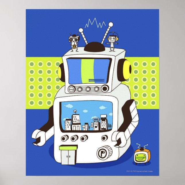 Póster Cierre de un robot (Frente)