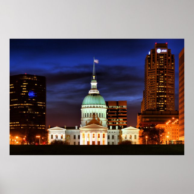 Póster Cierre del antiguo tribunal de St. Louis (Frente)