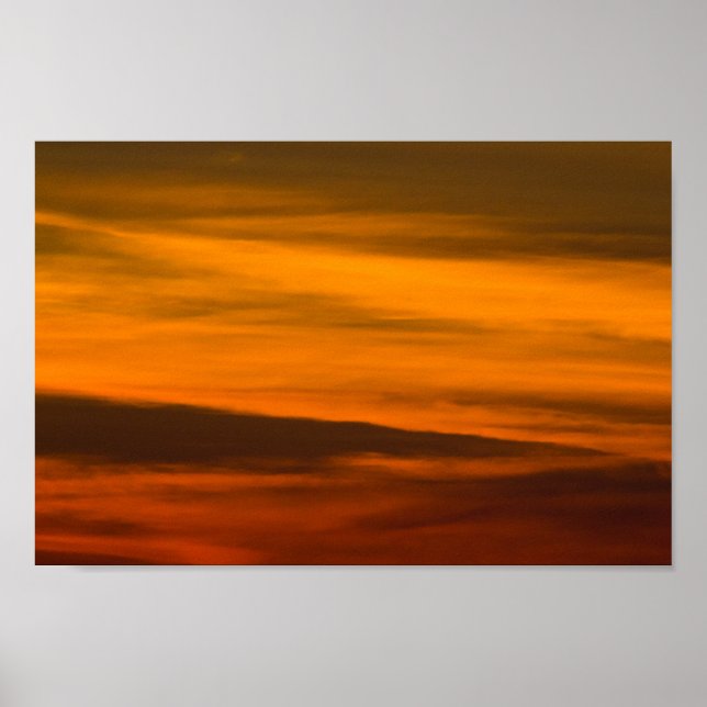 Póster Cierre del atardecer, Michigan. (Frente)