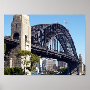 Póster cierre del puente de sydney