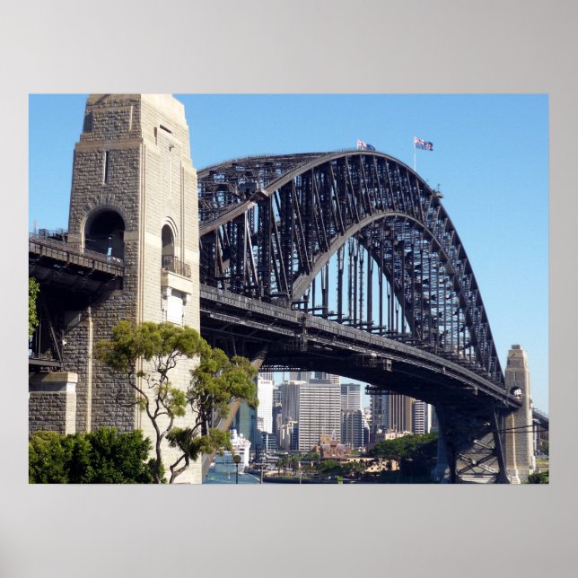 Póster cierre del puente de sydney (Frente)