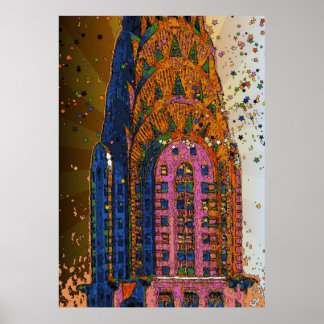 Póster Cierre superior del edificio Chrysler #1