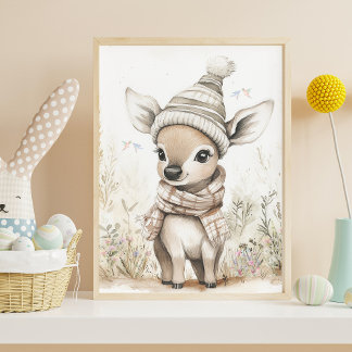 Póster Ciervo Bebé Adorable
