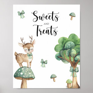 Póster Ciervo del Bosque - cartel de dulces y golosinas p