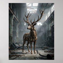 Póster Ciervo oxidado eco