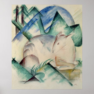 Póster Ciervos el dormir