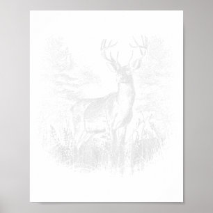 Póster Ciervos En El Bosque Naturaleza Animales Amantes D