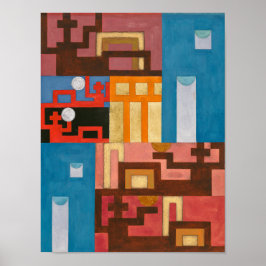 Póster Cifras de cinco ampliaciones | Sophie Taeuber-Arp 