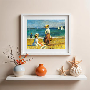 Póster Cifras en la playa, Renoir