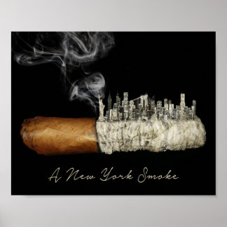 Póster Cigar Art, Poster de Nueva York, Cigar Print, Nyc