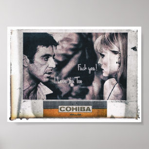 Póster Cigar cubano Tony Montana