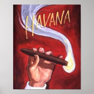 Póster Cigar de La Habana