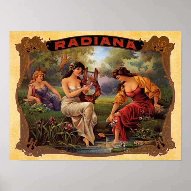 Póster Cigar Radiana Vintage Smoking (Frente)