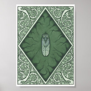 Póster Cigarra verde