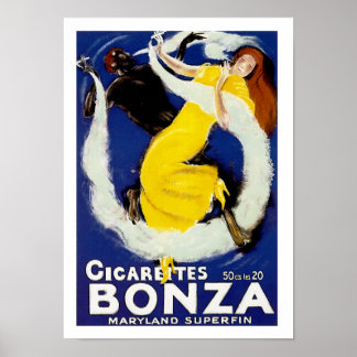 Póster Cigarrillos Bonza