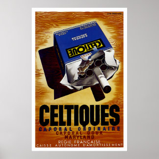 Póster Cigarrillos de Celtiques