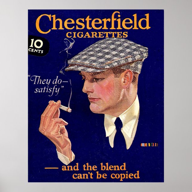 Póster Cigarrillos de Chesterfield Increíble Comercial de (Frente)