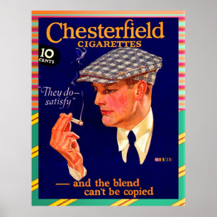 Póster Cigarrillos de Chesterfield Increíble Comercial de