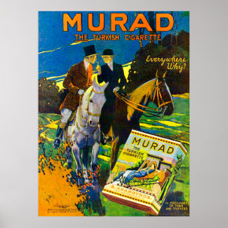 Póster Cigarrillos de Murad 1910 El cigarrillo turco