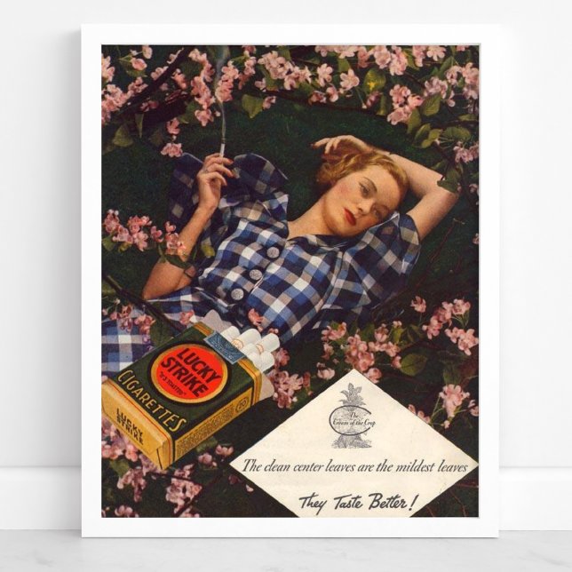 Póster Cigarrillos Lucky Strike Vintage Tabaco (Subido por el creador)