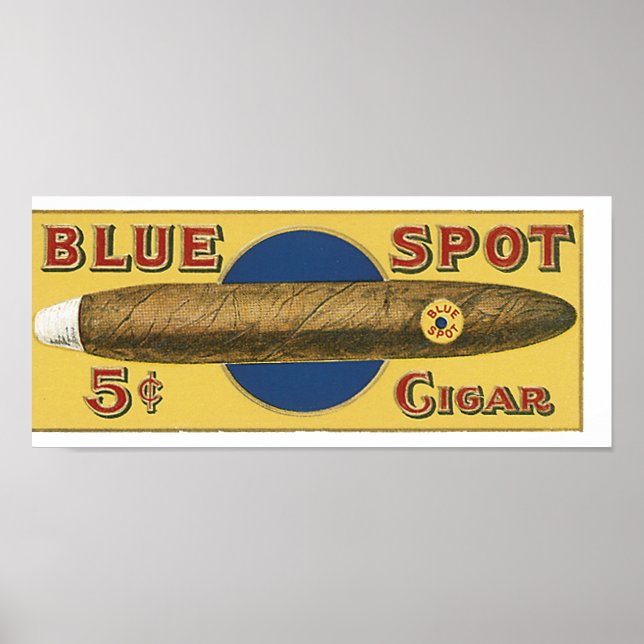 Póster Cigarro azul (Frente)
