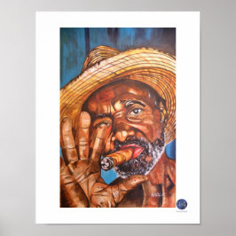 Póster Cigarro cubano