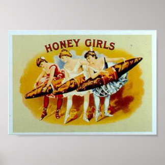 Póster Cigarros Chicas de miel