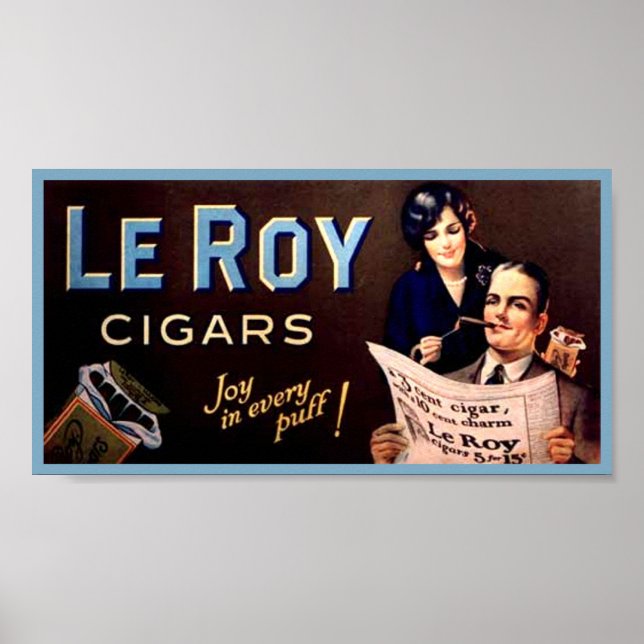 Póster Cigarros de Leroy (Frente)