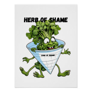 Póster Cilantro - Hierba de la Vergüenza Graciosa