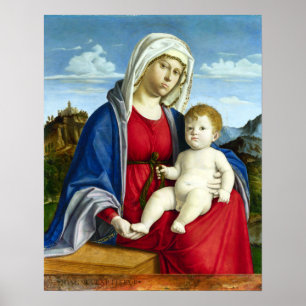 Póster Cima da Conegliano Madonna y niño