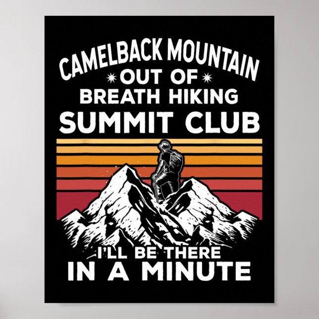 Póster Cima de Camelback Mountain sin aliento I'l (Frente)