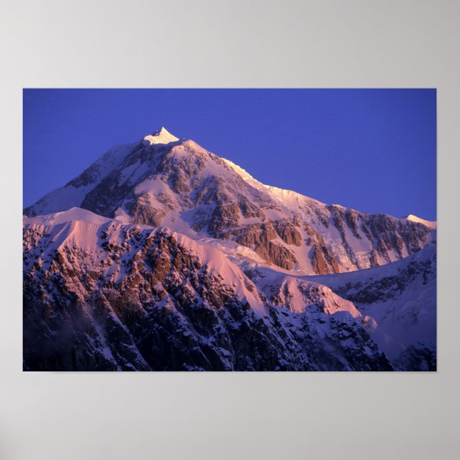 Póster Cima del pico Denali (Mt. McKinley) en (Frente)