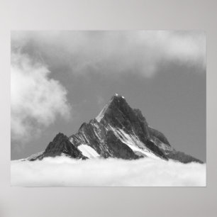 Póster cima del Shreckhorn, 3741 m. desde Faulhorn,