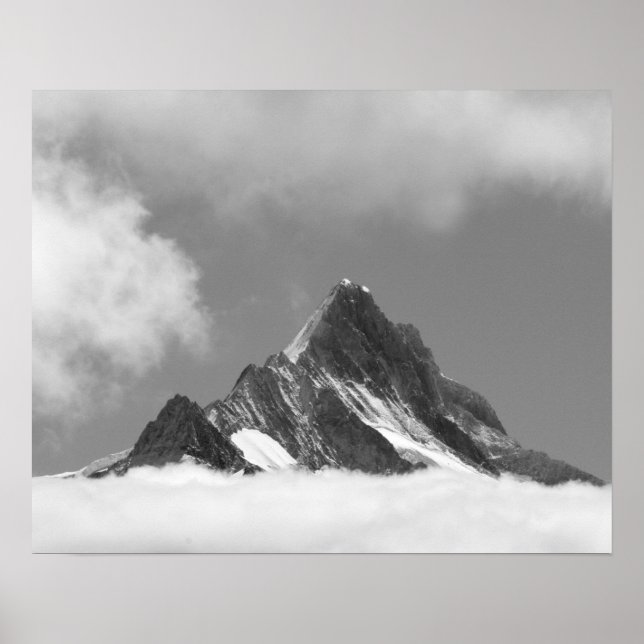 Póster cima del Shreckhorn, 3741 m. desde Faulhorn, (Frente)