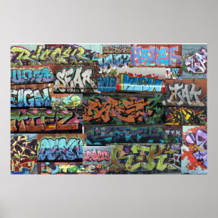 Póster Cincinnati Graffiti