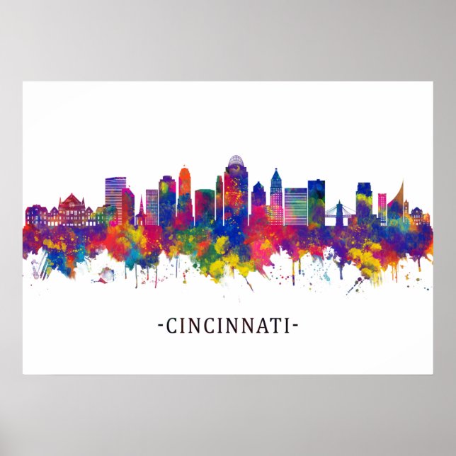 Póster Cincinnati Ohio (Frente)
