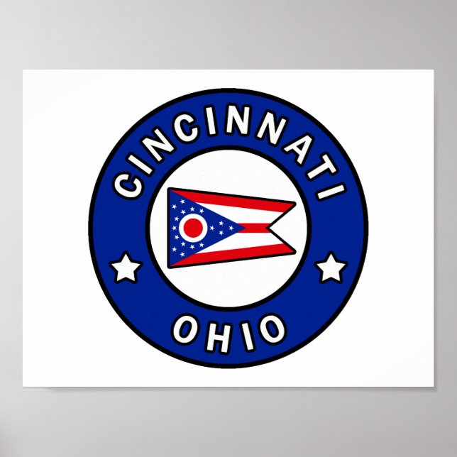 Póster Cincinnati Ohio (Frente)