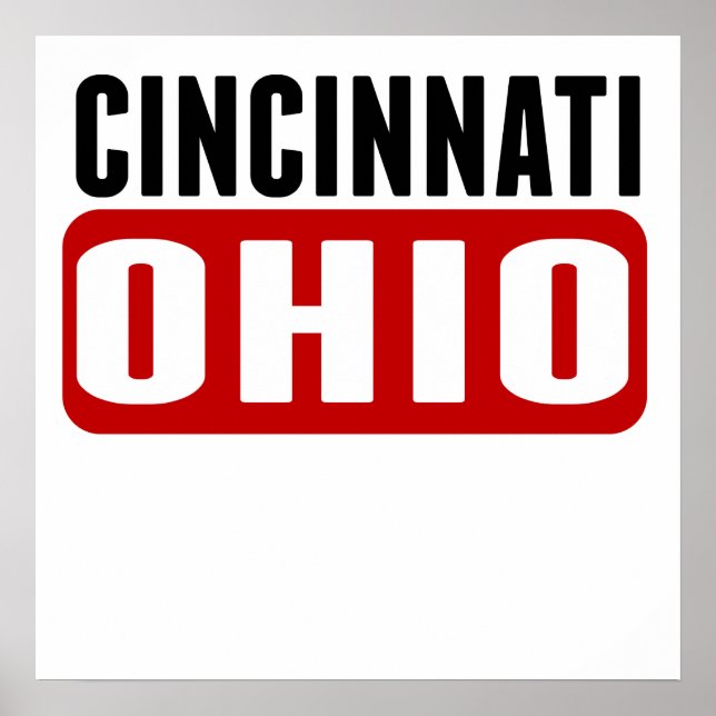 Póster Cincinnati Ohio (Frente)