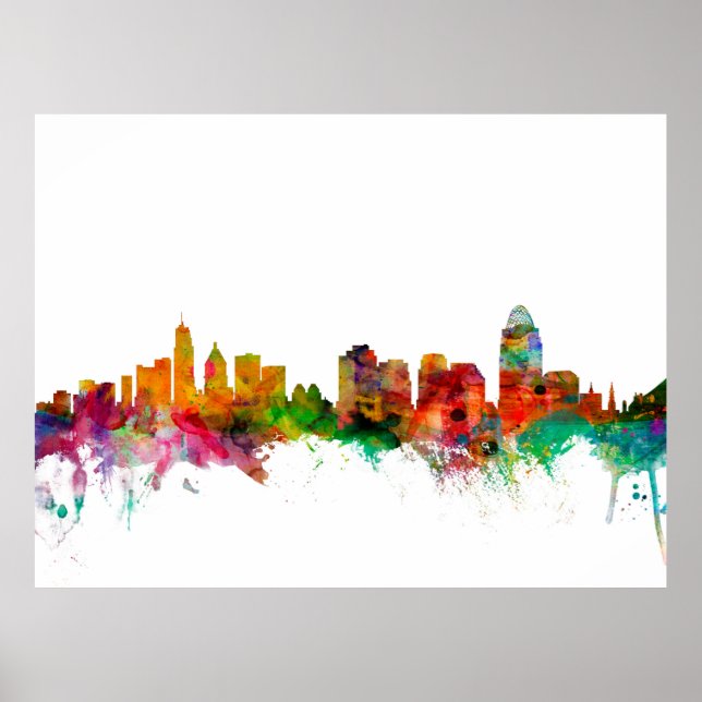 Póster Cincinnati Ohio (Frente)