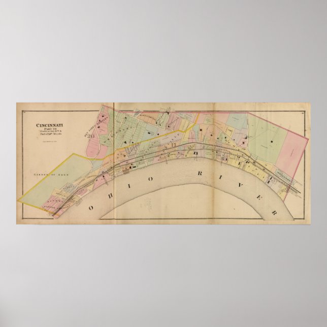 Póster Cincinnati, Ohio 5 (Frente)