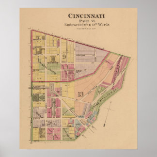 Póster Cincinnati, Ohio 8