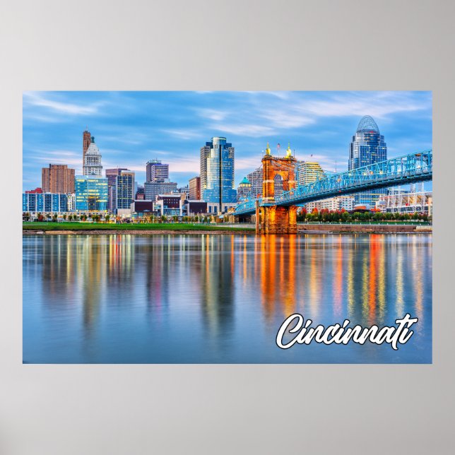 Póster Cincinnati, Ohio, Estados Unidos (Frente)
