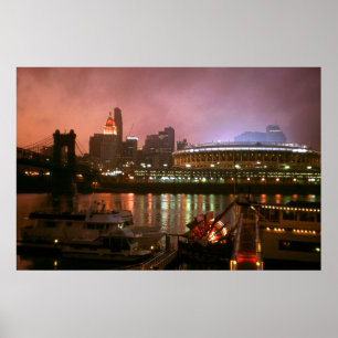 Póster Cincinnati Ohio Sunset - Imagen