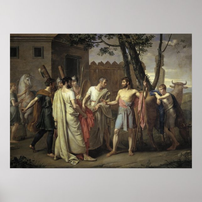Póster Cincinnatus abandona el arado (Frente)