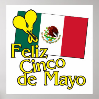 Póster Cinco de Bandera