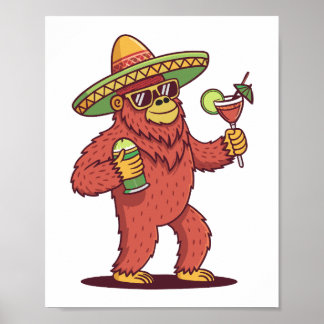 Póster Cinco de Drinko en Sombrero
