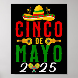 Póster Cinco De Mayo 2025 Fiesta Fiesta Mexicana 5 De May