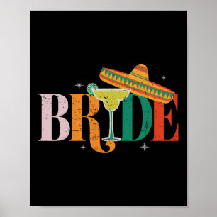 Póster Cinco De Mayo Bride Margarita Bychelorette Fiesta